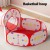 Keezi 3-in-1 Kids Playhouse: Durable Red Pop-Up Tent, Ball Pit, Tunnel & Basketball Hoop – Easy Fold & Store