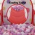Keezi 3-in-1 Kids Playhouse: Durable Red Pop-Up Tent, Ball Pit, Tunnel & Basketball Hoop – Easy Fold & Store