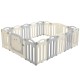 Keezi Baby Playpen: 16-Panel Foldable HDPE Toddler Fence with Safety Lock, Anti-Slip, 60cm Height, Easy Assembly