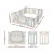 Keezi Baby Playpen: 16-Panel Foldable HDPE Toddler Fence with Safety Lock, Anti-Slip, 60cm Height, Easy Assembly