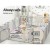 Keezi Baby Playpen 20 Panels – Foldable HDPE Toddler Fence, Safety Lock, Anti-Slip, Easy Assembly, Light Grey/White