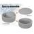 Keezi Kids Ball Pit 90x30cm - Grey Ocean Foam Play Pool with 200 Soft Balls, EN71 Safety Approved, Easy Assembly