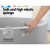 Keezi Kids Ball Pit 90x30cm - Grey Ocean Foam Play Pool with 200 Soft Balls, EN71 Safety Approved, Easy Assembly