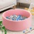 Keezi Kids Ball Pit 90x30cm - Pink Ocean Foam Play Pool with 200 Balls, Soft Non-Toxic Material, Easy to Clean & Store