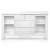 Keezi Baby Changing Table & Storage Chest, White MDF, 142x45x81cm, Non-Toxic Finish, 4 Drawers & Shelves, Removable Top