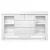 Keezi Baby Changing Table & Storage Chest, White MDF, 142x45x81cm, Non-Toxic Finish, 4 Drawers & Shelves, Removable Top