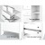 Keezi Baby Changing Table & Storage Chest, White MDF, 142x45x81cm, Non-Toxic Finish, 4 Drawers & Shelves, Removable Top