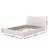 Artiss Queen Bed Frame, Boucle Upholstered, Beige, 214x160x92cm, Elegant Design with Padded Headboard & Sturdy Support