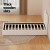 Artiss Bed Frame Single Size Boucle Fabric Beige 203x98x92cm - Stylish Wooden Slat Support with Padded Headboard