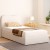 Artiss Bed Frame Single Size Boucle Fabric Beige 203x98x92cm - Stylish Wooden Slat Support with Padded Headboard