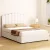 Artiss Bed Frame Double Size, Boucle Fabric, Beige, 200x144x120cm, Gas Lift Storage, Padded Headboard, Pine Wood