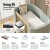 Giselle Bedding 13cm Baby Cot Mattress - Gel Foam, Double-Sided, Hypoallergenic, Washable Cover, 71x130cm