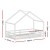 Artiss White Wooden Kids House Bed Frame - Solid Pine, Non-Toxic Paint, Fits Australian Single Mattress, 150kg Capacity