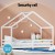 Artiss White Wooden Kids House Bed Frame - Solid Pine, Non-Toxic Paint, Fits Australian Single Mattress, 150kg Capacity