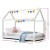 Artiss CASA White Wooden Kids House Bed Frame - Solid Pine, Eco-Friendly Paint, Fits Australian Single Mattress