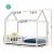Artiss ROCK Wooden Kids House Bed Frame, Solid Pine, White, Fits Australian Single Mattress, Sturdy & Eco-Friendly