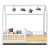 Artiss ROCK Wooden Kids House Bed Frame, Solid Pine, White, Fits Australian Single Mattress, Sturdy & Eco-Friendly