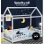 Artiss ROCK Wooden Kids House Bed Frame, Solid Pine, White, Fits Australian Single Mattress, Sturdy & Eco-Friendly