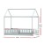 Artiss Wooden Kids Bed Frame, Pine Wood, Light Grey, 198x100x172cm, House Shape, Safe & Sturdy Design, Easy Clean