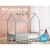 Artiss Wooden Kids Bed Frame, Pine Wood, Light Grey, 198x100x172cm, House Shape, Safe & Sturdy Design, Easy Clean