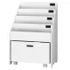 Keezi 4-Tier Kids Bookshelf Storage Organiser with Chalkboard Labels, Removable Box, Eco-Friendly 60x45x92cm White