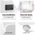 Keezi 4-Tier Kids Bookshelf Storage Organiser with Chalkboard Labels, Removable Box, Eco-Friendly 60x45x92cm White