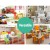 Keezi 4-Tier Kids Bookshelf Storage Organiser with Chalkboard Labels, Removable Box, Eco-Friendly 60x45x92cm White