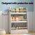 Keezi Kids 3-Tier Bookshelf with Protective Rods - White Particleboard & MDF, 59x18x80cm, Safe & Easy to Assemble