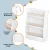 Keezi Kids 3-Tier Bookshelf with Protective Rods - White Particleboard & MDF, 59x18x80cm, Safe & Easy to Assemble