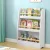 Keezi Kids 3-Tier Bookshelf with Protective Rods - White Particleboard & MDF, 59x18x80cm, Safe & Easy to Assemble