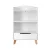 Keezi Kids 3-Tier Bookshelf with Drawer, 95cm White Storage Organiser, Smooth Finish, Easy Assembly, Non-Toxic Materials