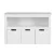 Keezi Kids Bookshelf with 3 Drawers - White Particleboard & MDF, 95.5x33x61cm, Child-Safe, Easy Assembly & Clean,