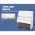Keezi 3-Tier Kids Bookshelf with Storage Box, Eco-Friendly Particle Board, 60x30x70cm - EN71 Certified, White/Grey