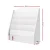 Keezi 5-Tier Kids Bookshelf in White - Stylish, Durable 12mm Particle Board, Safe Rounded Corners, Easy Assembly & Clean