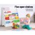 Keezi 5-Tier Kids Bookshelf in White - Stylish, Durable 12mm Particle Board, Safe Rounded Corners, Easy Assembly & Clean