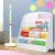 Keezi 5-Tier Kids Bookshelf in White - Stylish, Durable 12mm Particle Board, Safe Rounded Corners, Easy Assembly & Clean