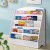 Keezi 5-Tier Kids Bookshelf in White - Stylish, Durable 12mm Particle Board, Safe Rounded Corners, Easy Assembly & Clean