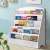 Keezi 5-Tier Kids Bookshelf in White - Stylish, Durable 12mm Particle Board, Safe Rounded Corners, Easy Assembly & Clean