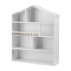 Keezi 4-Tier Kids Bookshelf - White Wooden Bookcase with House Design, Easy-Clean Melamine, 91x74x24cm, Anti-Tip Safe Keezi 4-Tier Kids Bookshelf - White Wooden Bookcase with House Design, Easy-Clean Melamine, 91x74x24cm, Anti-Tip Safe