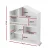 Keezi 4-Tier Kids Bookshelf - White Wooden Bookcase with House Design, Easy-Clean Melamine, 91x74x24cm, Anti-Tip Safe