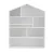 Keezi 4-Tier Kids Bookshelf - White Wooden Bookcase with House Design, Easy-Clean Melamine, 91x74x24cm, Anti-Tip Safe
