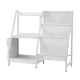 Keezi 3-Tier Kids Bookshelf Bookcase - White, Metal Frame, Water-Resistant, 75x30x83cm, Toy Storage Organiser, Ages 3