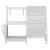 Keezi 3-Tier Kids Bookshelf Bookcase - White, Metal Frame, Water-Resistant, 75x30x83cm, Toy Storage Organiser, Ages 3