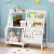 Keezi 3-Tier Kids Bookshelf Bookcase - White, Metal Frame, Water-Resistant, 75x30x83cm, Toy Storage Organiser, Ages 3