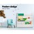 Keezi 4-Tier Kids Bookshelf - MDF Construction, Eco-Friendly, Easy Assembly, 66x28.5x63.5cm, Child-Safe Rounded Edges