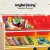 Keezi Kids Toy Box Organiser: 4-Tier Bookshelf with 12 Colourful Bins, Particle Board, 86x27x88cm - Safe Durable Storage