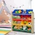 Keezi Kids Toy Box Organiser: 4-Tier Bookshelf with 12 Colourful Bins, Particle Board, 86x27x88cm - Safe Durable Storage