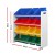 Keezi Kids Toy Box Organiser: 4-Tier Bookshelf with 12 Removable Bins, Melamine Finish, Eco-Friendly, Easy Assembly