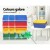 Keezi Kids Toy Box Organiser: 4-Tier Bookshelf with 12 Removable Bins, Melamine Finish, Eco-Friendly, Easy Assembly