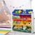 Keezi Kids Toy Box Organiser: 4-Tier Bookshelf with 12 Removable Bins, Melamine Finish, Eco-Friendly, Easy Assembly